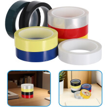 8 cintas de posicionamiento de colores, anchas, para escribir, ideales para proyectos escolares, de laboratorio y de arte. Adhesivo seguro.