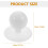 Chef Suit Sewing Buttons 100Pcs Plastic Round Sturdy Replacement Buttons 2