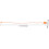 990pcs Orange 17cm Polyester Tag String Loop Fastener for Clothing Luggage Price Tags 2