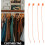 990pcs Orange 17cm Polyester Tag String Loop Fastener for Clothing Luggage Price Tags 3