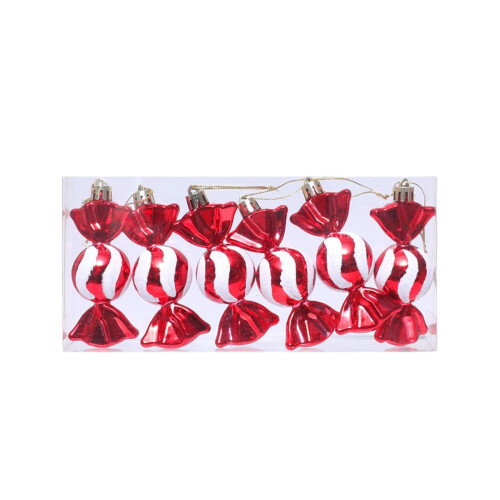 Palline di Natale decorative da appendere all'albero, 12 pezzi