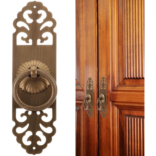 Λαβή συρταριού από ορείχαλκο Vintage με αντοχή στη σκουριά και τη φθορά 2