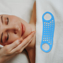 2 Silikon-Kinnbänder für Damen, Gesichtsmaske mit Lifting-Effekt, konturierender und ergonomischer Passform
