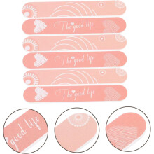 Lot de 6 limes à ongles portables double face, petites limes pour ongles naturels, outils de manucure pour femmes, accessoires de voyage