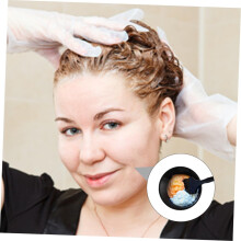Kit desechable para teñir el cabello con tazón. Práctico kit de peluquería con cepillo, tazón y peine aplicador para raíces.