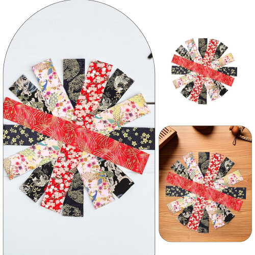40 buc benzi de material textil din bumbac pentru patchwork, pentru cusut, DIY, cu modele vintage imprimate 2