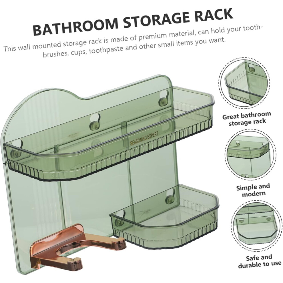 Hkhbjs Household Wall-Mounted Shelf For Bathroom Storage No-Drill Soap And Hair Dryer Rack Modern Organize