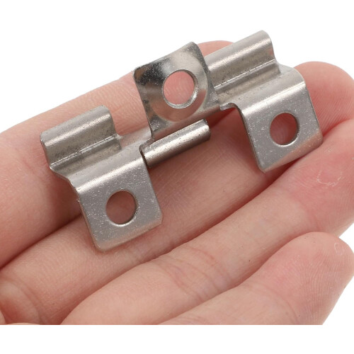 100pcs Stainless Steel Deck Fasteners Versatile Application Hidden Design Silver Utility Clips 2