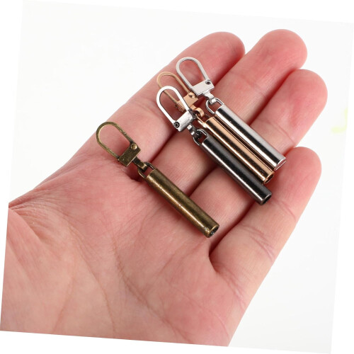 8pcs Metal Zipper Pull Replacement Kit Detachable Zip Heads Universal Suitcase Backpack Jacket Repair Accessory 2