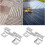 100pcs Stainless Steel Deck Fasteners Versatile Application Hidden Design Silver Utility Clips 4