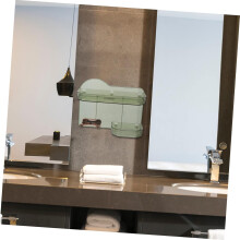 Household Wall-Mounted Shelf for Bathroom Storage No-Drill Soap and Hair Dryer Rack Modern Organize