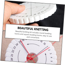 8-teiliges Set aus Strickseil-Webscheiben und quadratischen Flechtbrettern für die Herstellung von DIY-Armbändern