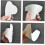 6pcs Beard Guide Shaping Template Tools Hairline Drawing Mustache Lineup Stencil 8
