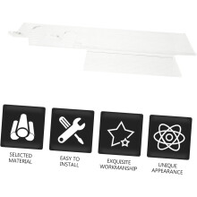 Multifunctionele acryl föhnhouder met dubbele laag, organizer voor haaraccessoires, ideaal voor opbergruimte in de badkamer. Ruimtebesparend ontwerp.