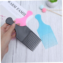 6 Pack Wide Tooth Rake Combs Slick Styling Hair Brush for Adults Boys Girls Professionals Salons