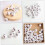 50 Stück Valentinstag-Holzperlen, 16 mm rund, Löwenzahnmuster, DIY-Bastelperlen 5