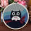 Round Punch Embroidery Kit for Beginners with Owl Pattern, Embroidery Base Frame Tools Set 1