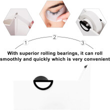 2-teiliges Wimpernklebeband-Schneideset mit schwarzen und weißen Abrollern, Präzisions-Klebebandschneider