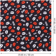 Material textil DIY cu tematică de Ziua Îndrăgostiților, 8 foi, 50 x 50 cm, bumbac, pentru cusut, patchwork, decorațiuni