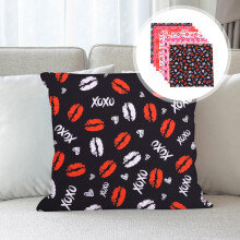 DIY-Patchworkstoff zum Valentinstag, 8 Bögen à 50 x 50 cm, Baumwolle, Näh-Patchwork-Dekorationen