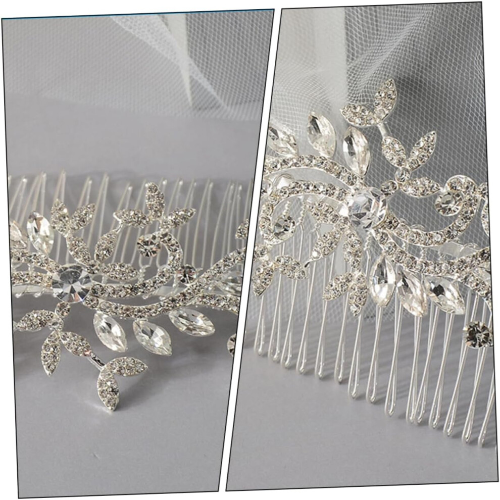 Hkhbjs Rhinestone Hair Comb Bride Wedding Accessory Sparkling Hair Side Comb For Women