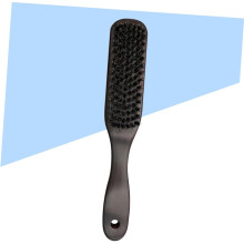 1pc Beard Brush Pig Bristles Portable Hair Cleaning Styling Tool for Men Handle Personal Care Supply
