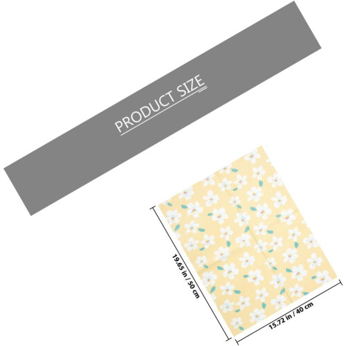 Printed Patchwork Fabric Bundle 8pcs Yellow Floral Cotton Sheets DIY Sewing Accessories Quilting Cloth 1