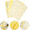 Printed Patchwork Fabric Bundle 8pcs Yellow Floral Cotton Sheets DIY Sewing Accessories Quilting Cloth 5
