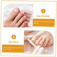 Zehennagellack-Aufkleber, 8 Bögen, abziehbare und aufklebbare Nagelkunst-Aufkleber für Mädchen, DIY-Dekoration, Fußpflege-Accessoires