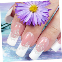 8 vellen nagelstickers met bloemenmotief, zelfklevende nagelstickers voor doe-het-zelf nageldesigns.