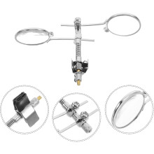 25 mm loep met dubbele lens en clip, vergrootglas voor horlogemakers en sieradenreparatie