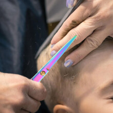 Tesouras de corte de cabelo profissionais adequadas para estilistas de cabelo profissionais e familiares Tesouras de cabeleireiro Aço inoxidável