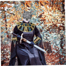 1Set Inclui colarinho de cinto para homens para Halloween Cosplay e palco Performances Design leve e portátil Flair antigo