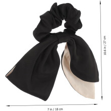 Elegante fascia per capelli con fiocco, elastico per coda di cavallo per donne e ragazze, ideale per l'uso quotidiano, feste e cerimonie.