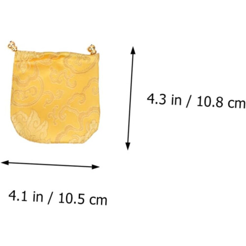 9pcs Assorted Silk Drawstring Jewelry Pouches Festive Packaging Bags 2