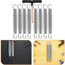 Replacement Trampoline Springs 9pcs Set – 17.8cm Galvanized Steel Tension Coil Springs