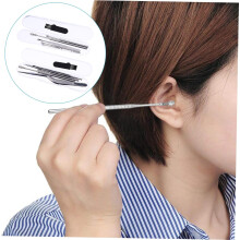 Kit de 2 extracteurs de cérumen en acier inoxydable, outil double tête professionnel, adapté aux adultes