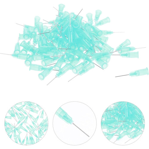 100pcs Industrial Dispensing Needle Stainless Blunt Tip Needle Multipurpose Applicator Tip 2