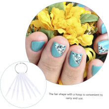 100 Maniküre-Übungsstäbchen in Fächerform, Nagelspitzenpalette, einfache Nachbestellung für Anfänger