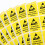 80Pcs 40X30Mm Anti-Static Warning Labels Adhesive Stickers Electrostatic Safety Warning Decals 1