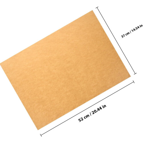 100 folhas 70G papel de embalagem de Kraft marrom 20,47 x 14,57 polegadas papel de embalagem a granel 1