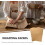 100 folhas 70G papel de embalagem de Kraft marrom 20,47 x 14,57 polegadas papel de embalagem a granel 4