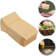100 sacs en papier kraft brun de qualité alimentaire, pour riz et maïs. Isolation et stockage faciles et portables.
