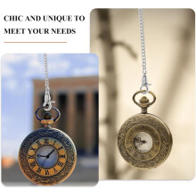 Catena per orologio da tasca in metallo galvanizzato con chiusura a fibbia a T, colore argento, accessorio per abbigliamento e jeans.