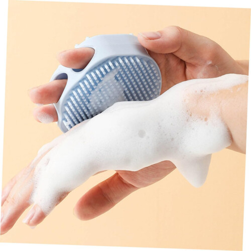 2er-Pack Silikon-Shampoo- und Badebürsten für die Anwendung 2