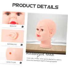 Cabeça do chapéu do menino molde modelo calvo design textura do cabelo natural para exibir chapéus de balde de meninos e meninas