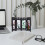 Desktop Mini Panel Divider Mini Folding Screen 6.5x5.5x0.3inch Abs Lightweight Vintage 1
