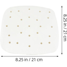 100 vellen bakpapier, antiaanbakmatjes voor de airfryer, olieafvoerpapier