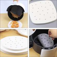 100 ark bakepapir, non-stick airfryer-underlag, oljeavrenningspapir