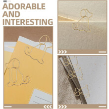 100 Stück Metall-Büroklammern in Hundeform – Kleine, kreative und niedliche Büroaccessoires